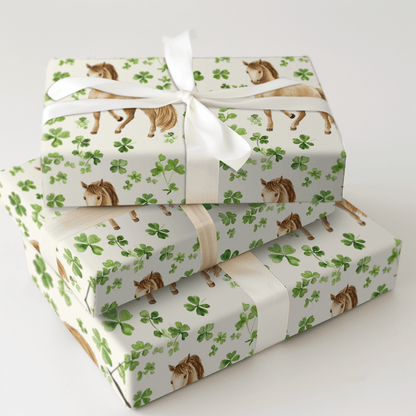 Shamrocks with the Icelandic - Wrapping Paper - Aspen & Arlo