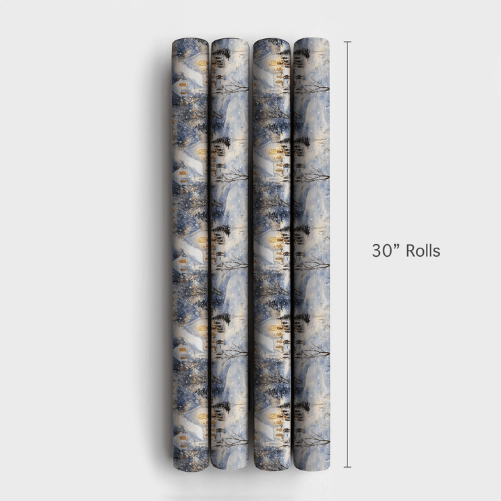 Snowy Chapel Cheer - Wrapping Paper - Aspen & Arlo