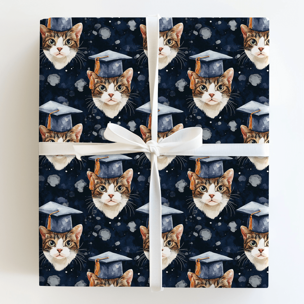 American Wirehair Graduate - Wrapping Paper - Aspen & Arlo
