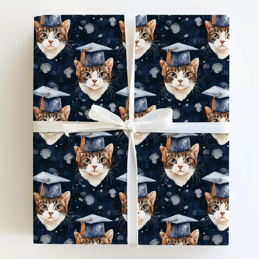 American Wirehair Graduate - Wrapping Paper - Aspen & Arlo