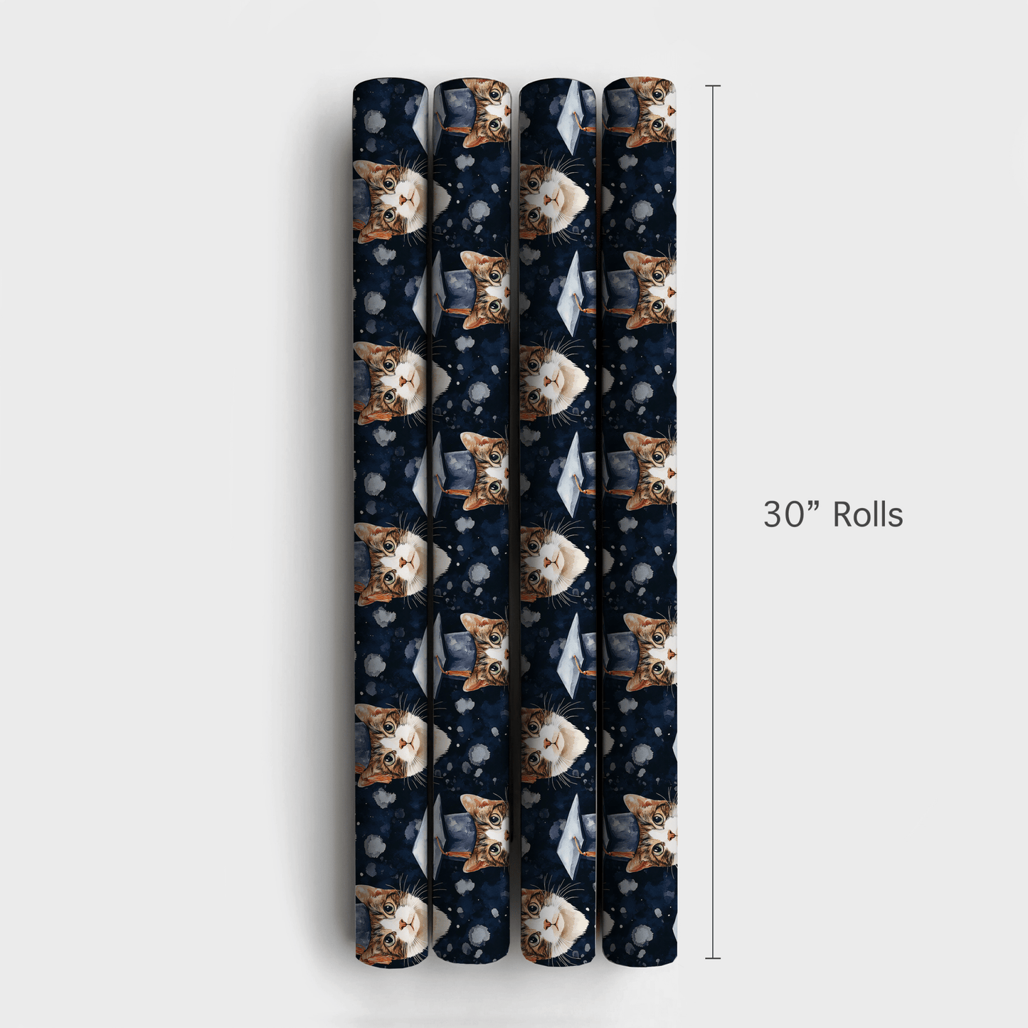American Wirehair Graduate - Wrapping Paper - Aspen & Arlo
