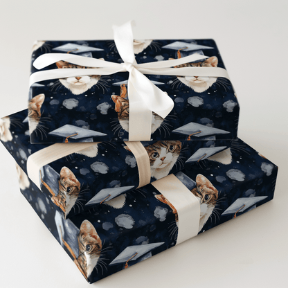 American Wirehair Graduate - Wrapping Paper - Aspen & Arlo