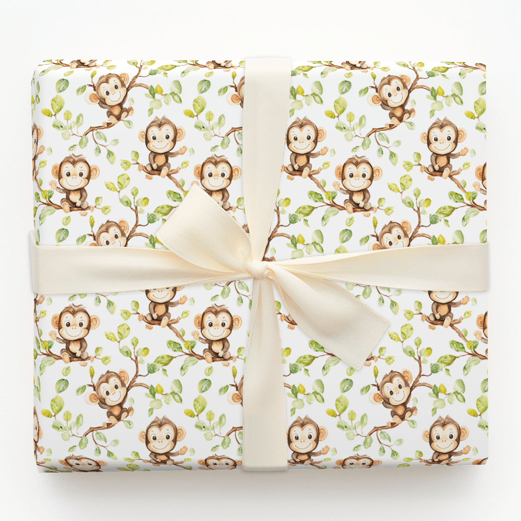 Chimpin Easy - Wrapping Paper - Aspen & Arlo
