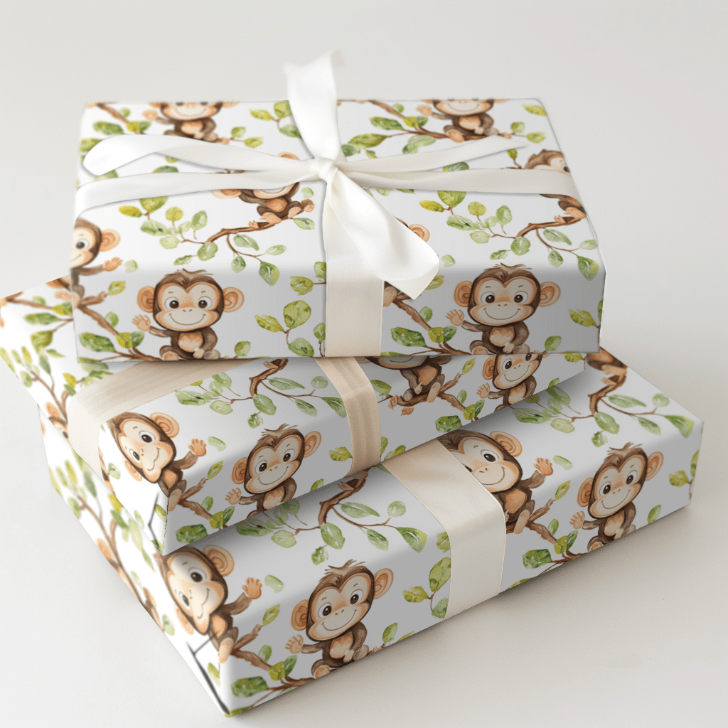 Chimpin Easy - Wrapping Paper - Aspen & Arlo