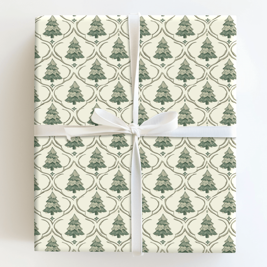 Evergreen Trellis - Wrapping Paper - Aspen & Arlo
