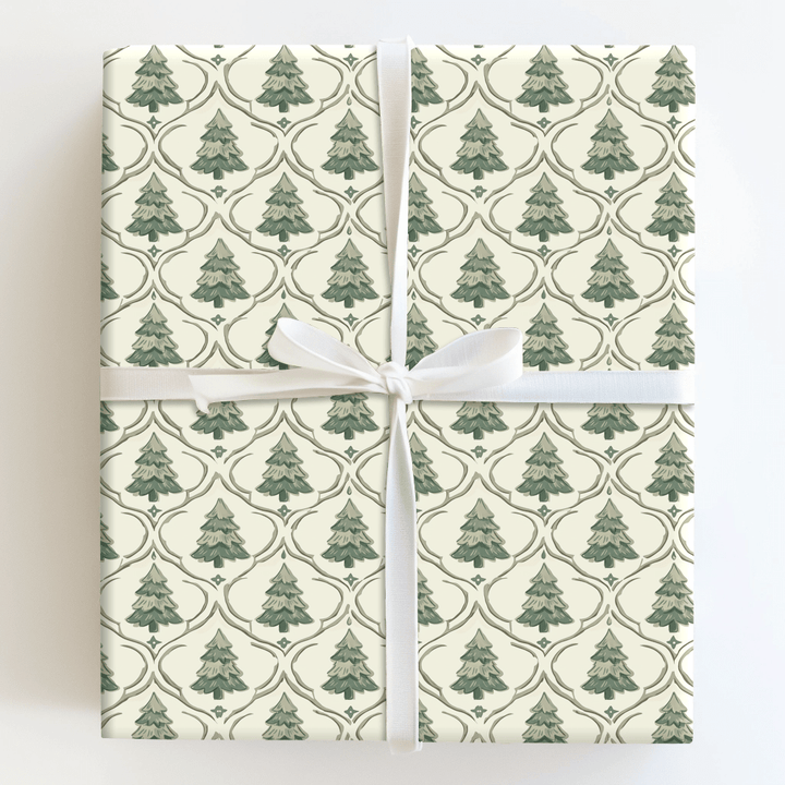 Evergreen Trellis - Wrapping Paper - Aspen & Arlo