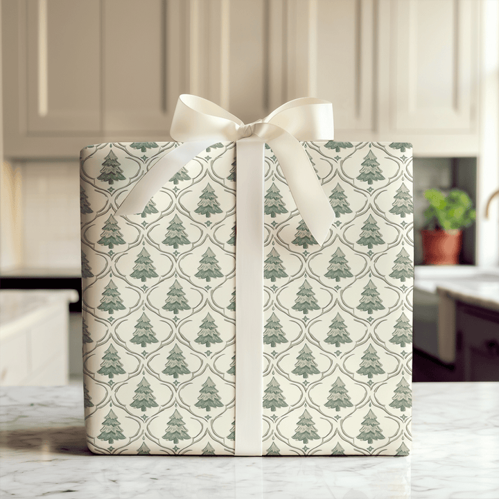 Evergreen Trellis - Wrapping Paper - Aspen & Arlo