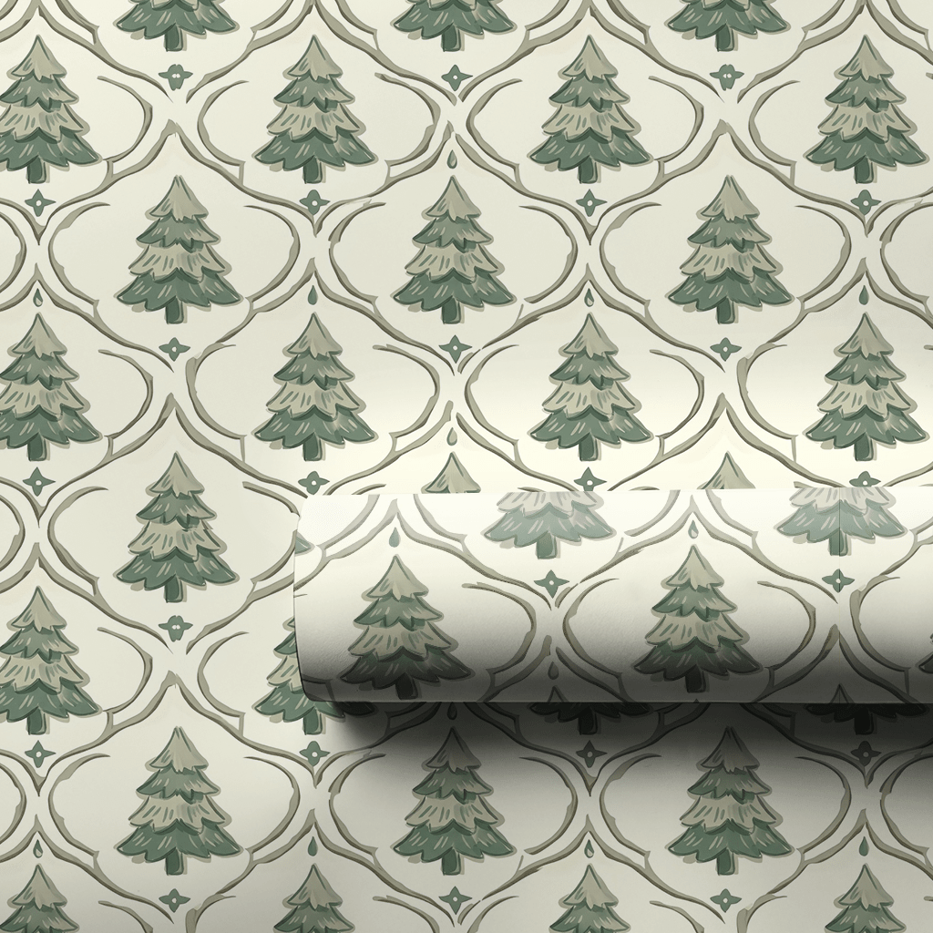 Evergreen Trellis - Wrapping Paper - Aspen & Arlo