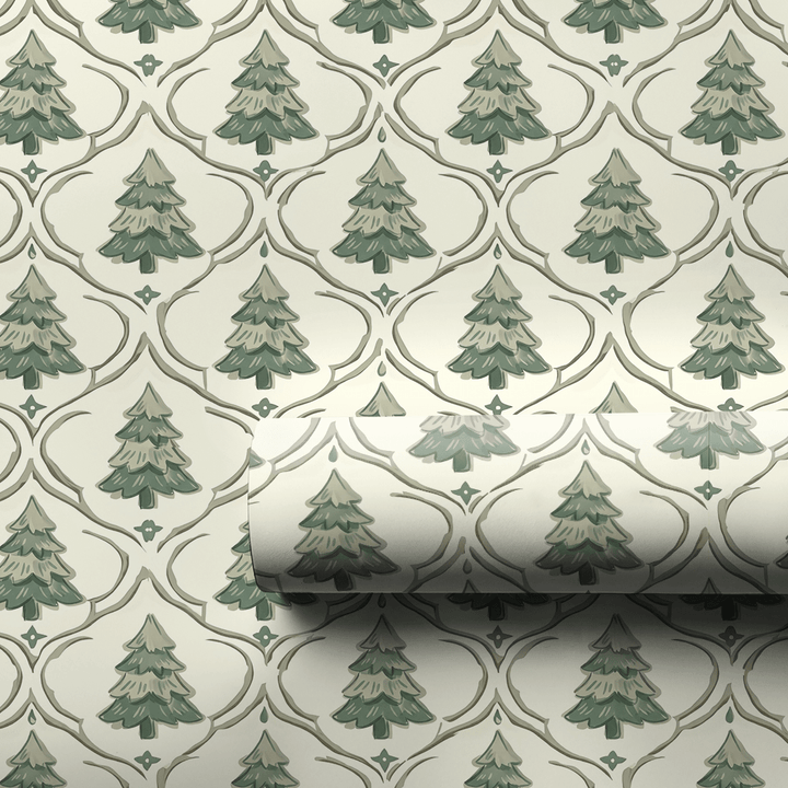 Evergreen Trellis - Wrapping Paper - Aspen & Arlo