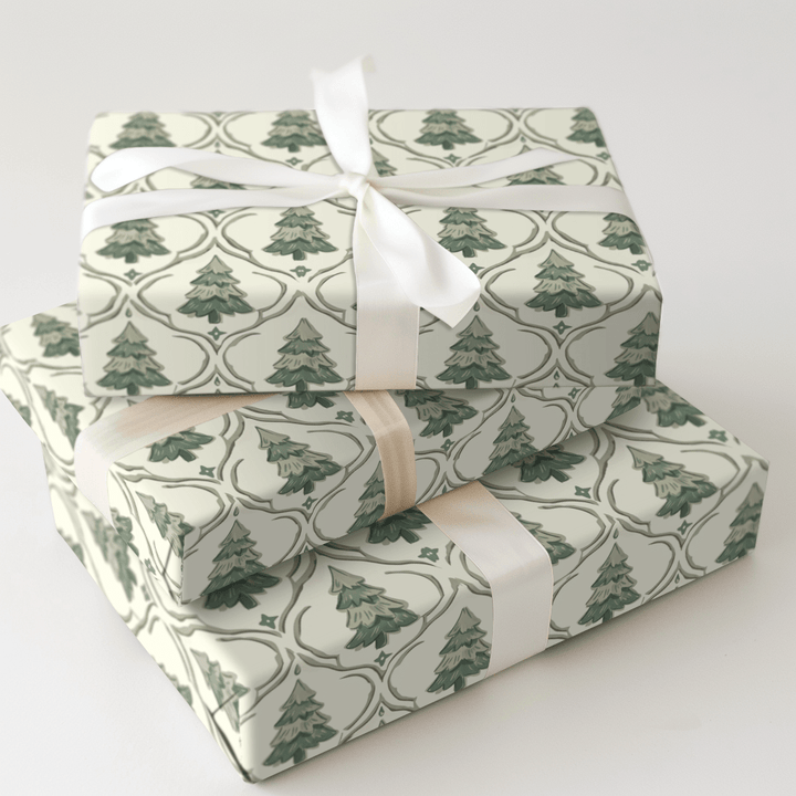 Evergreen Trellis - Wrapping Paper - Aspen & Arlo