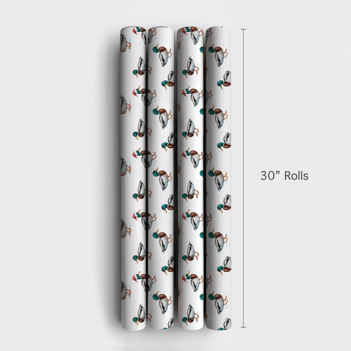 Duck, Duck, Claus - Wrapping Paper - Aspen & Arlo