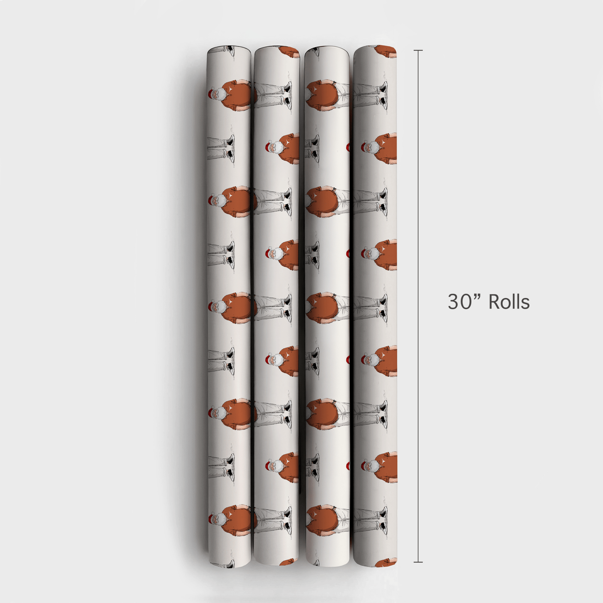 Longhorn Santa Polo - Wrapping Paper - Aspen & Arlo