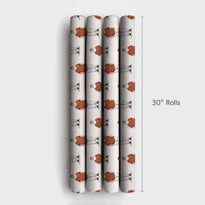 Longhorn Santa Polo - Wrapping Paper - Aspen & Arlo