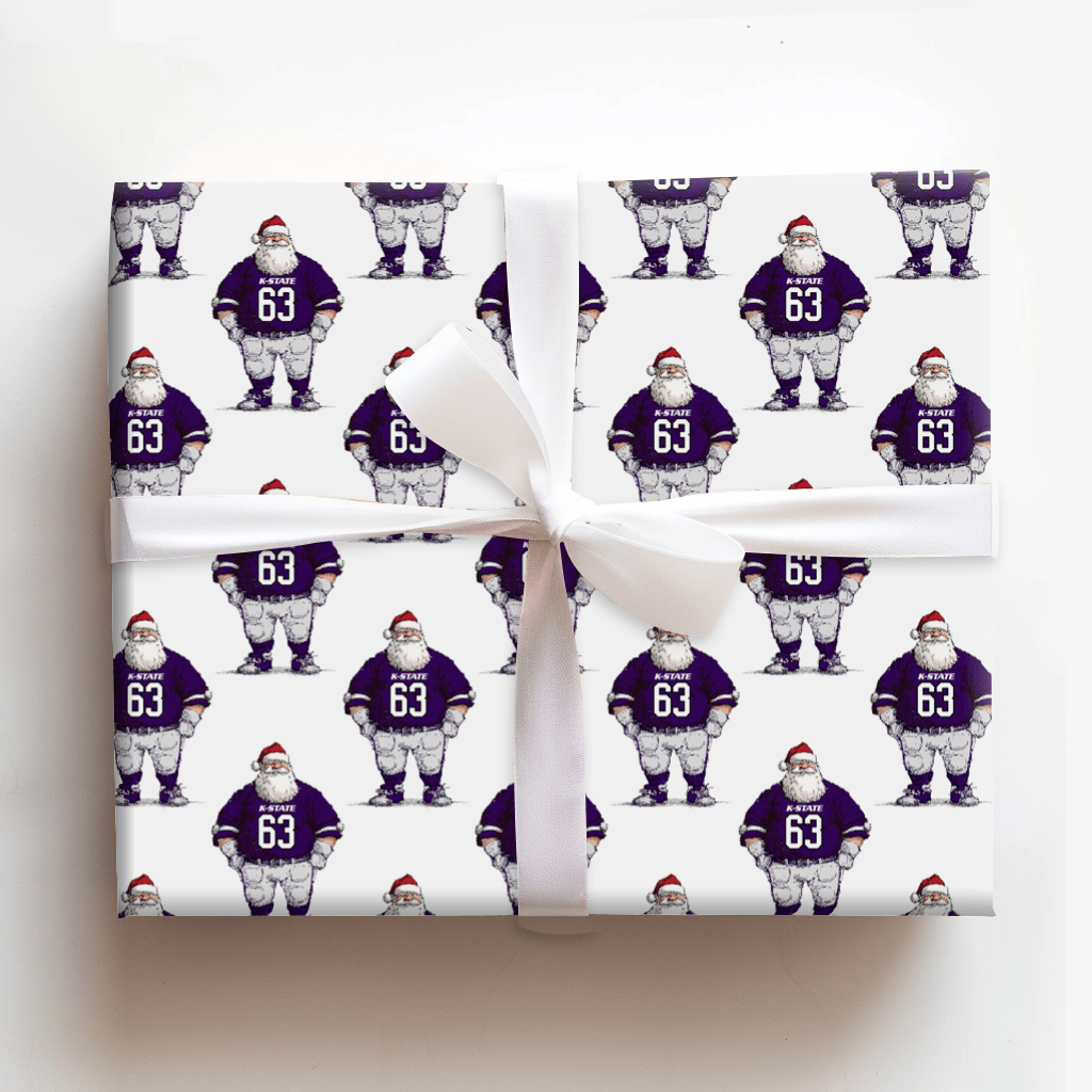 Santa’s K - State Game Plan - Wrapping Paper - Aspen & Arlo
