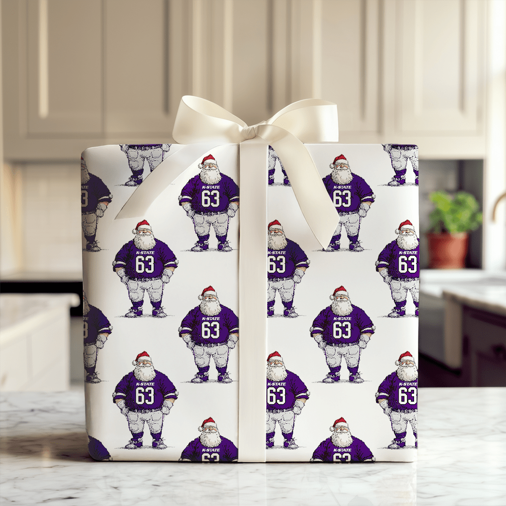 Santa’s K - State Game Plan - Wrapping Paper - Aspen & Arlo