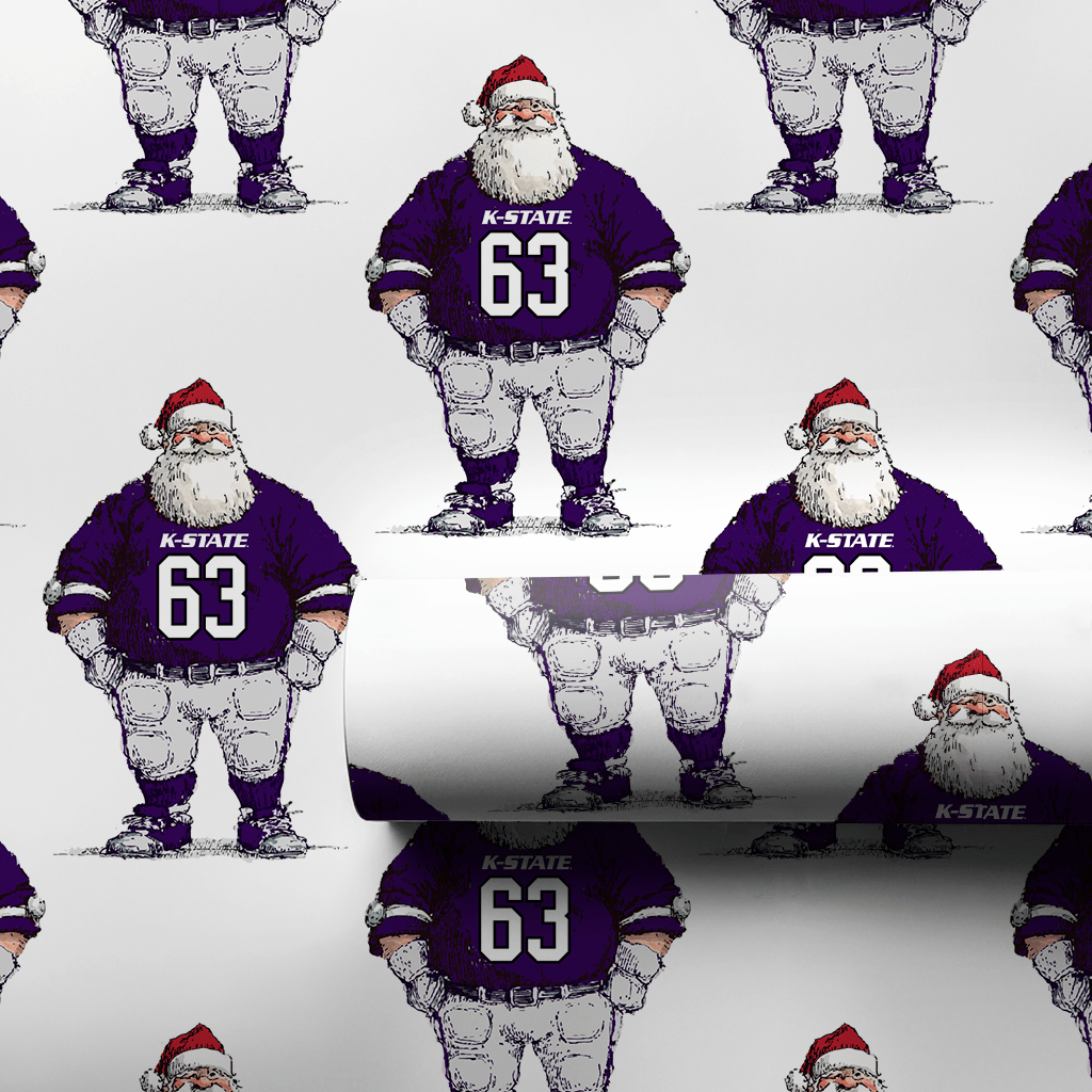 Santa’s K - State Game Plan - Wrapping Paper - Aspen & Arlo