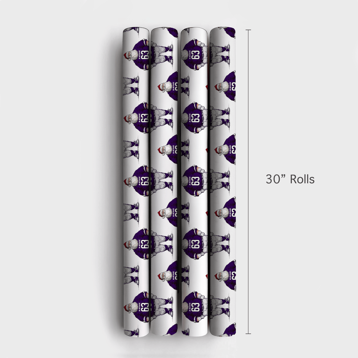 Santa’s K - State Game Plan - Wrapping Paper - Aspen & Arlo