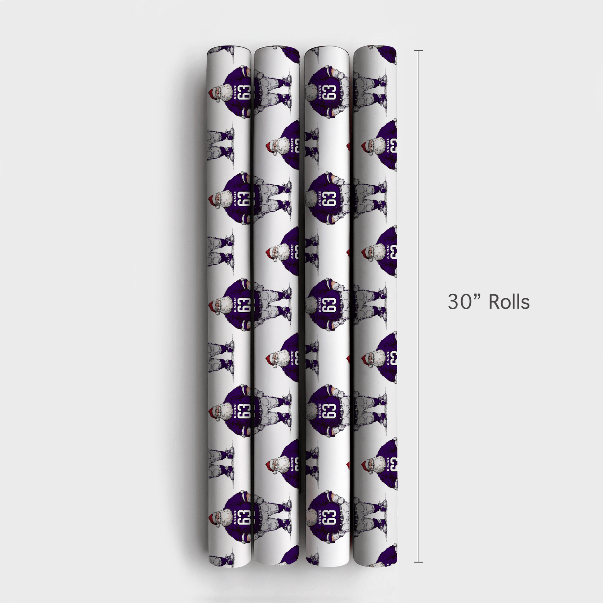 Santa’s K - State Game Plan - Wrapping Paper - Aspen & Arlo
