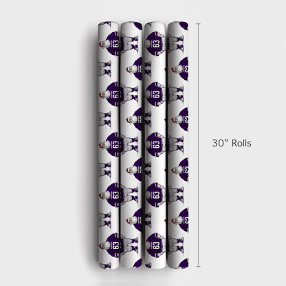 Santa’s K - State Game Plan - Wrapping Paper - Aspen & Arlo