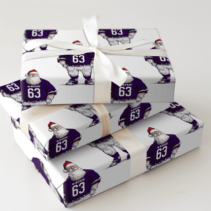 Santa’s K - State Game Plan - Wrapping Paper - Aspen & Arlo
