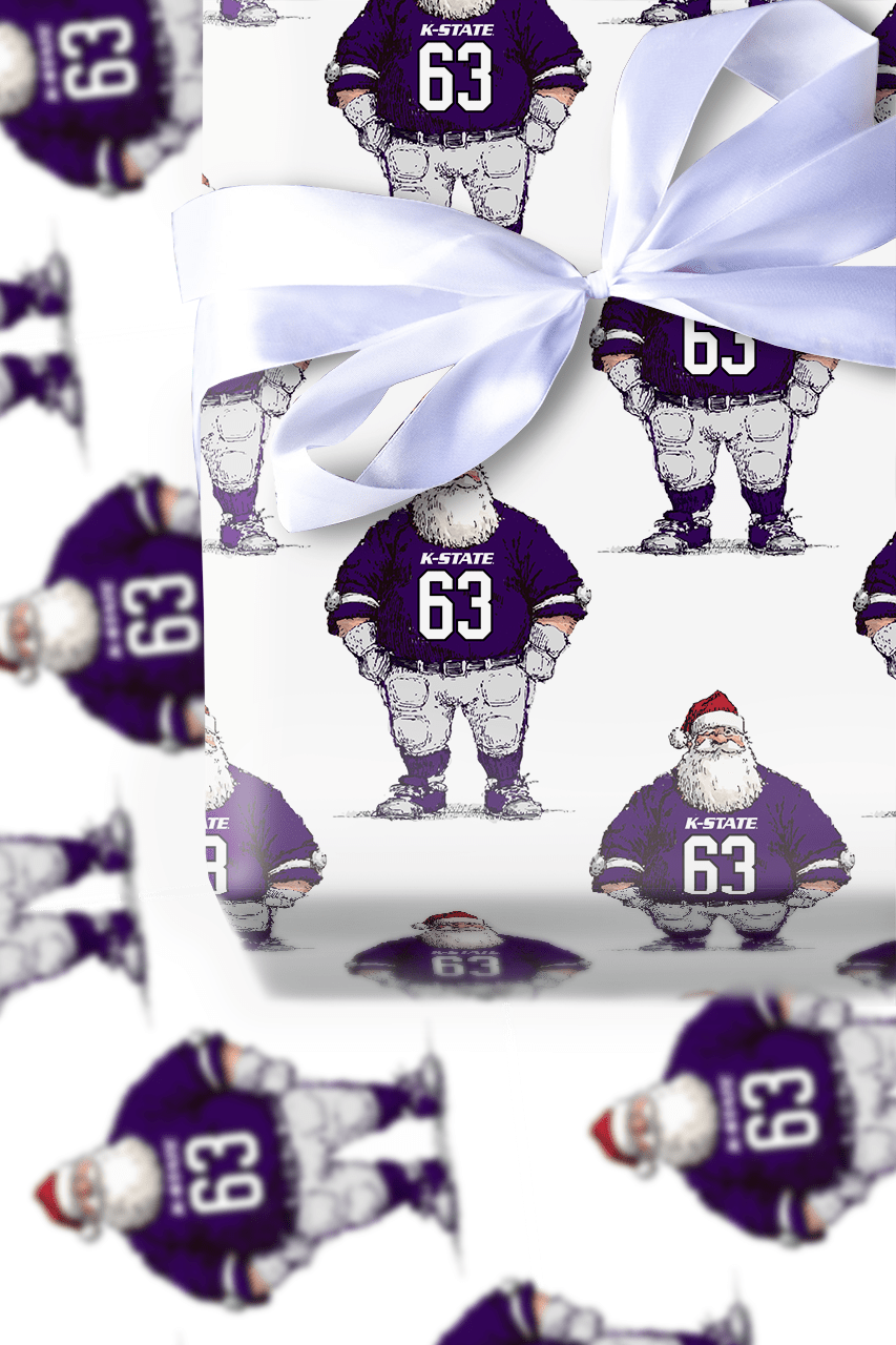 Santa’s K - State Game Plan - Wrapping Paper - Aspen & Arlo