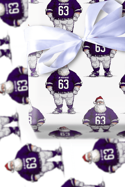Santa’s K - State Game Plan - Wrapping Paper - Aspen & Arlo