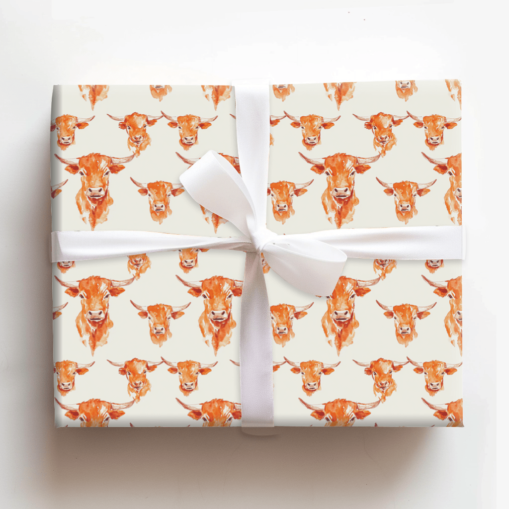 Bull Call - Wrapping Paper - Aspen & Arlo