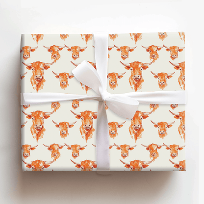 Bull Call - Wrapping Paper - Aspen & Arlo