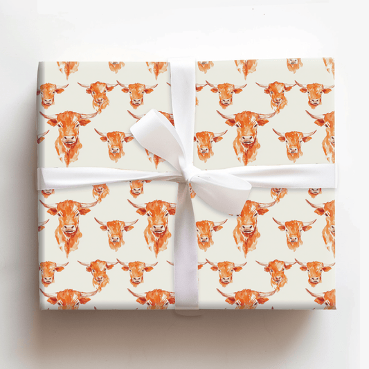 Bull Call - Wrapping Paper - Aspen & Arlo