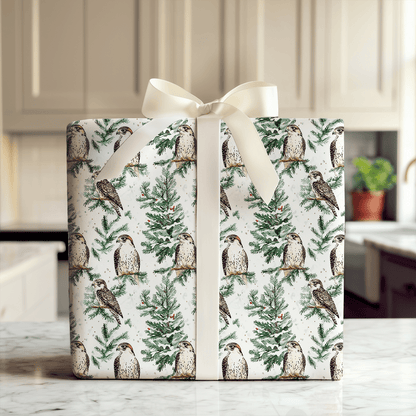 Falcon Festivity - Wrapping Paper - Aspen & Arlo