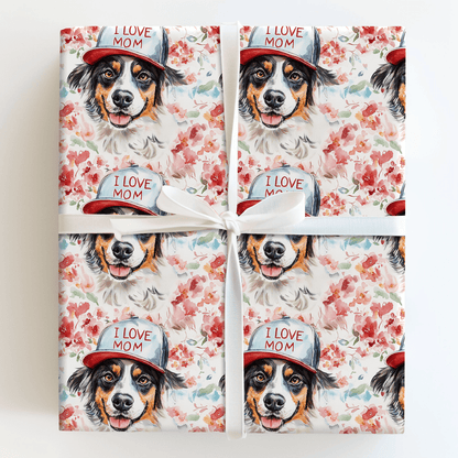Mom's Favorite Australian Shepherd - Wrapping Paper - Aspen & Arlo