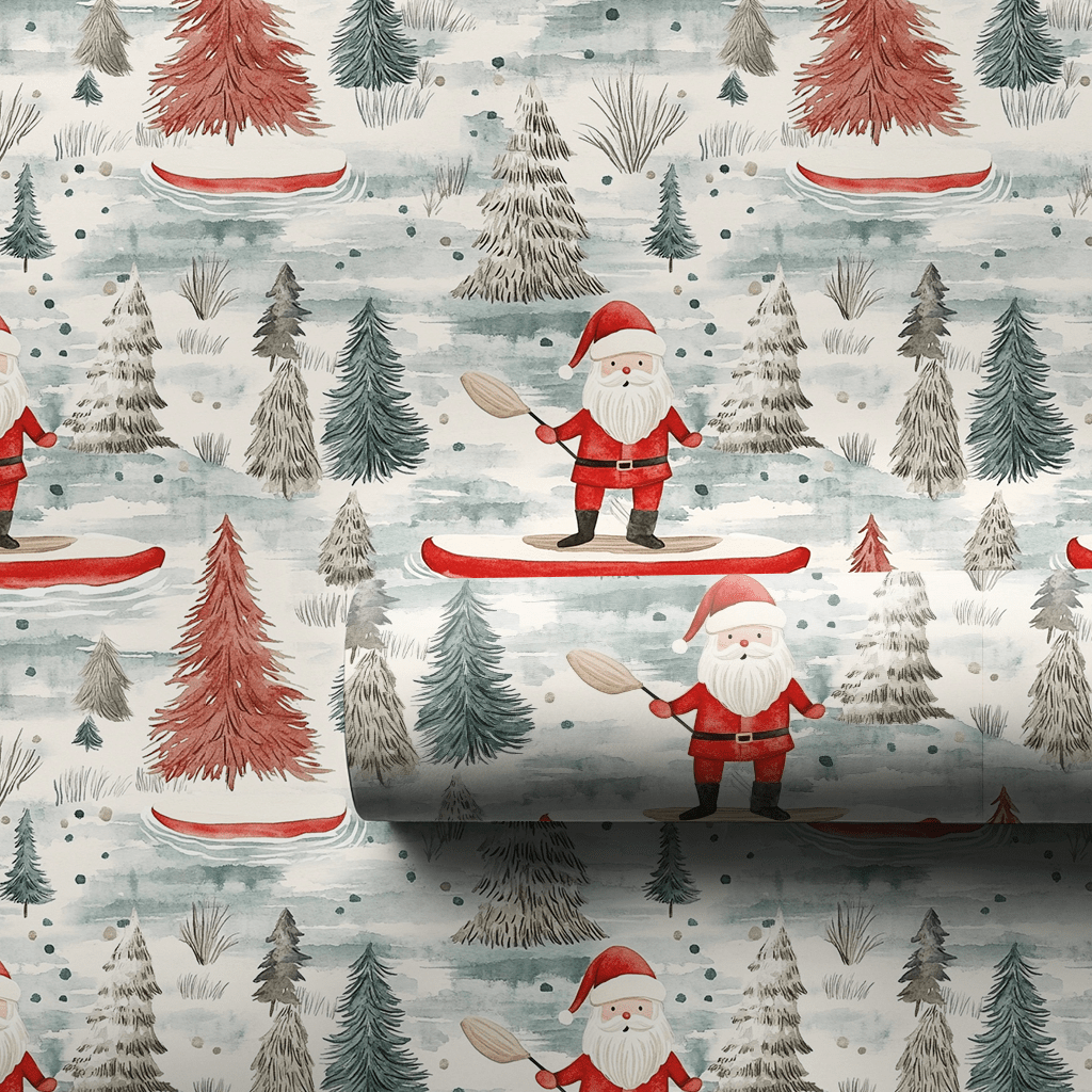 Tinsel Toes and Paddle Flows - Wrapping Paper - Aspen & Arlo