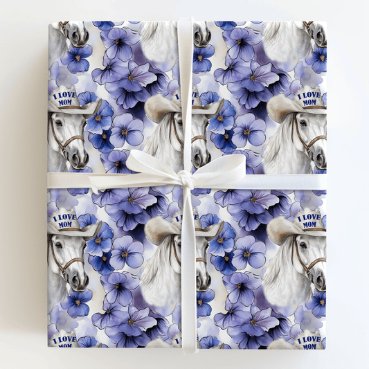 Mom's Favorite Arabian - Wrapping Paper - Aspen & Arlo