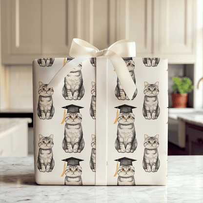 Scottish Fold Graduate - Wrapping Paper - Aspen & Arlo