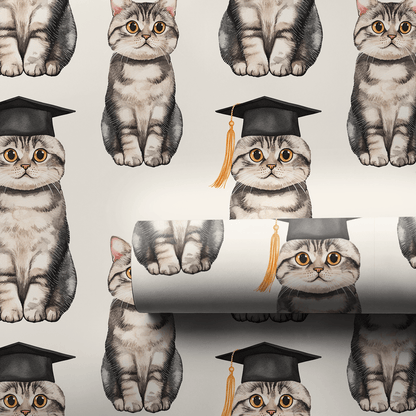 Scottish Fold Graduate - Wrapping Paper - Aspen & Arlo