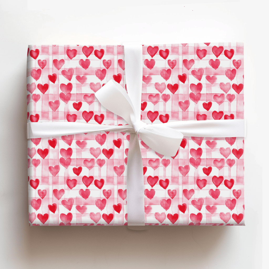 Blushing Hearts - Wrapping Paper - Aspen & Arlo