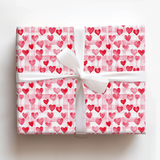 Blushing Hearts - Wrapping Paper - Aspen & Arlo