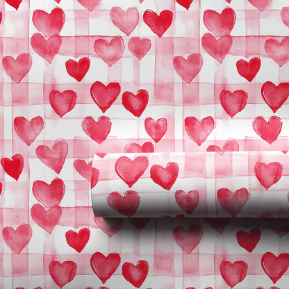Blushing Hearts - Wrapping Paper - Aspen & Arlo