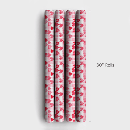 Blushing Hearts - Wrapping Paper - Aspen & Arlo