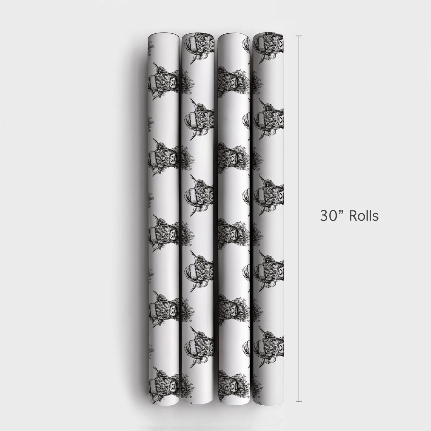 High Cow Santa - Wrapping Paper - Aspen & Arlo
