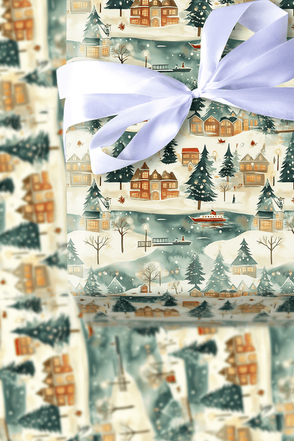 Seattle Snowfall - Wrapping Paper - Aspen & Arlo