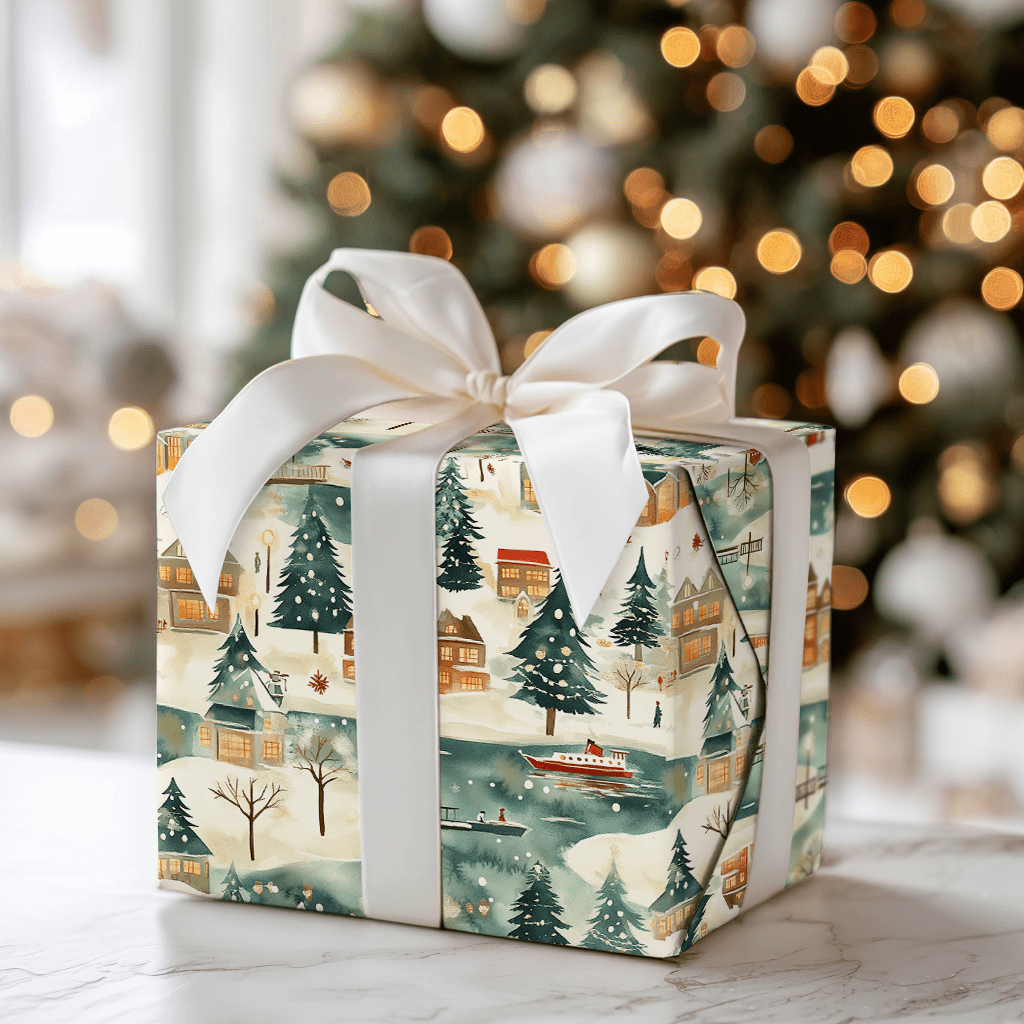 Seattle Snowfall - Wrapping Paper - Aspen & Arlo