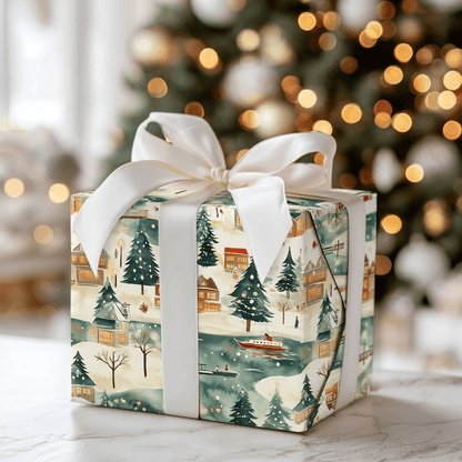 Seattle Snowfall - Wrapping Paper - Aspen & Arlo