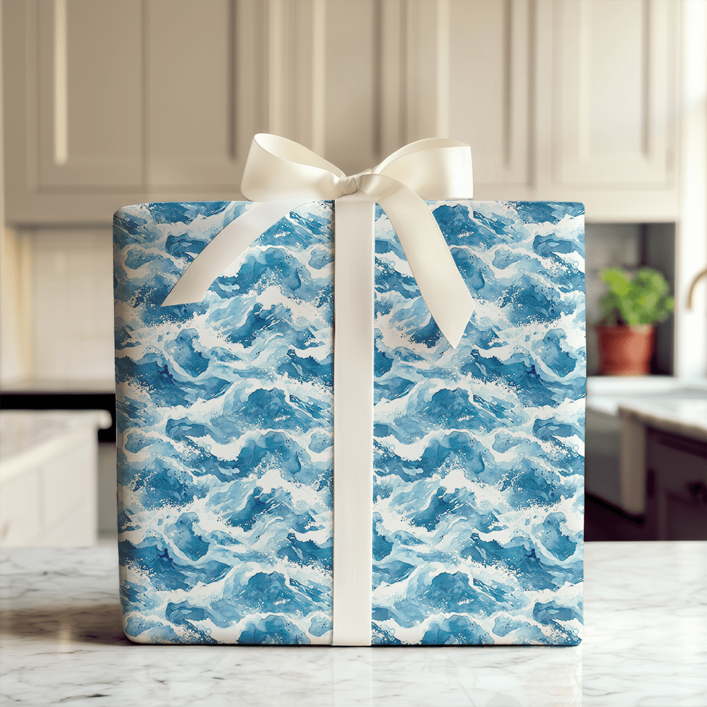Riding the Birthday Waves - Wrapping Paper - Aspen & Arlo