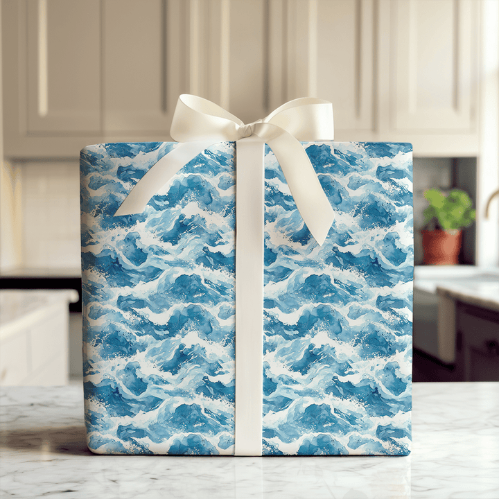 Riding the Birthday Waves - Wrapping Paper - Aspen & Arlo