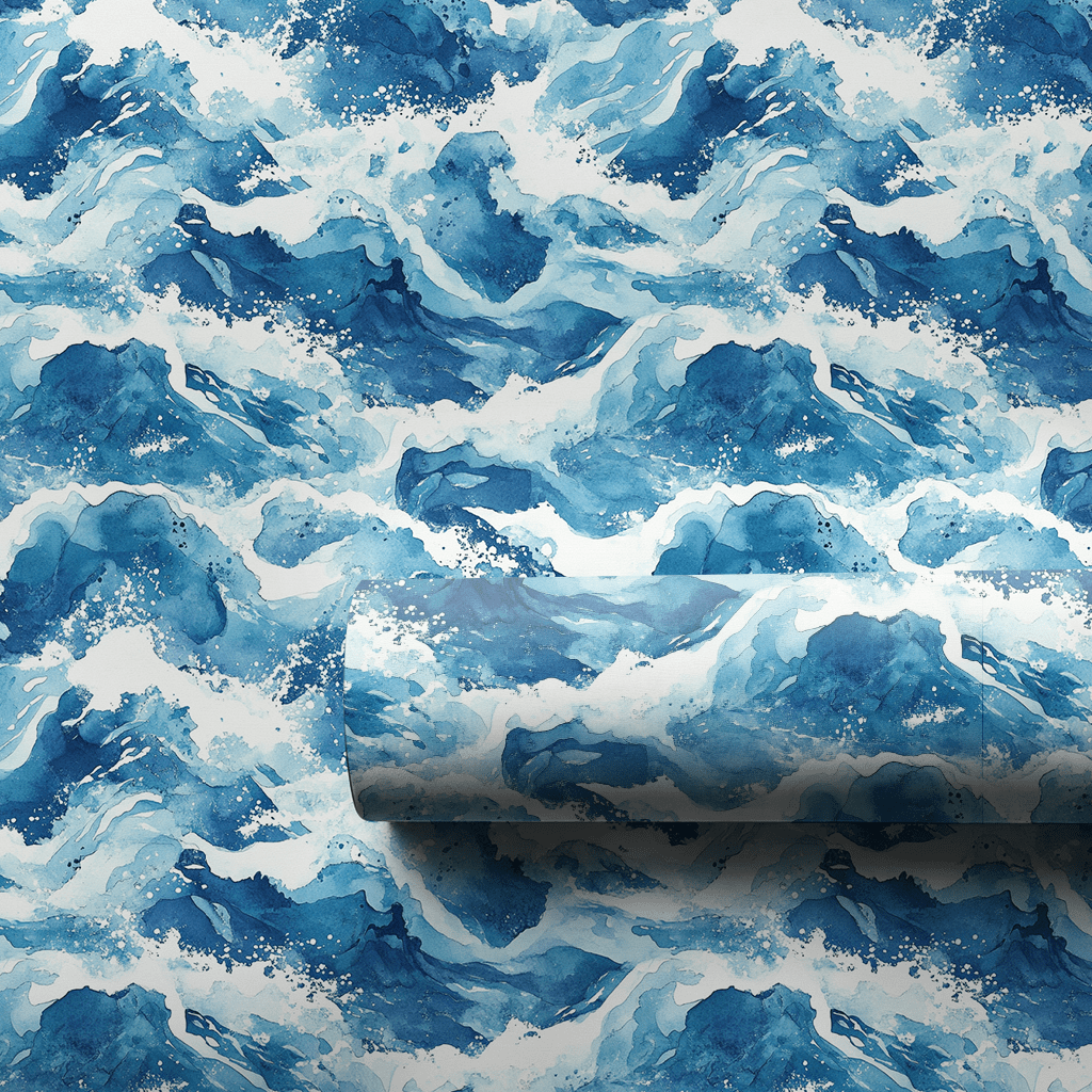 Riding the Birthday Waves - Wrapping Paper - Aspen & Arlo