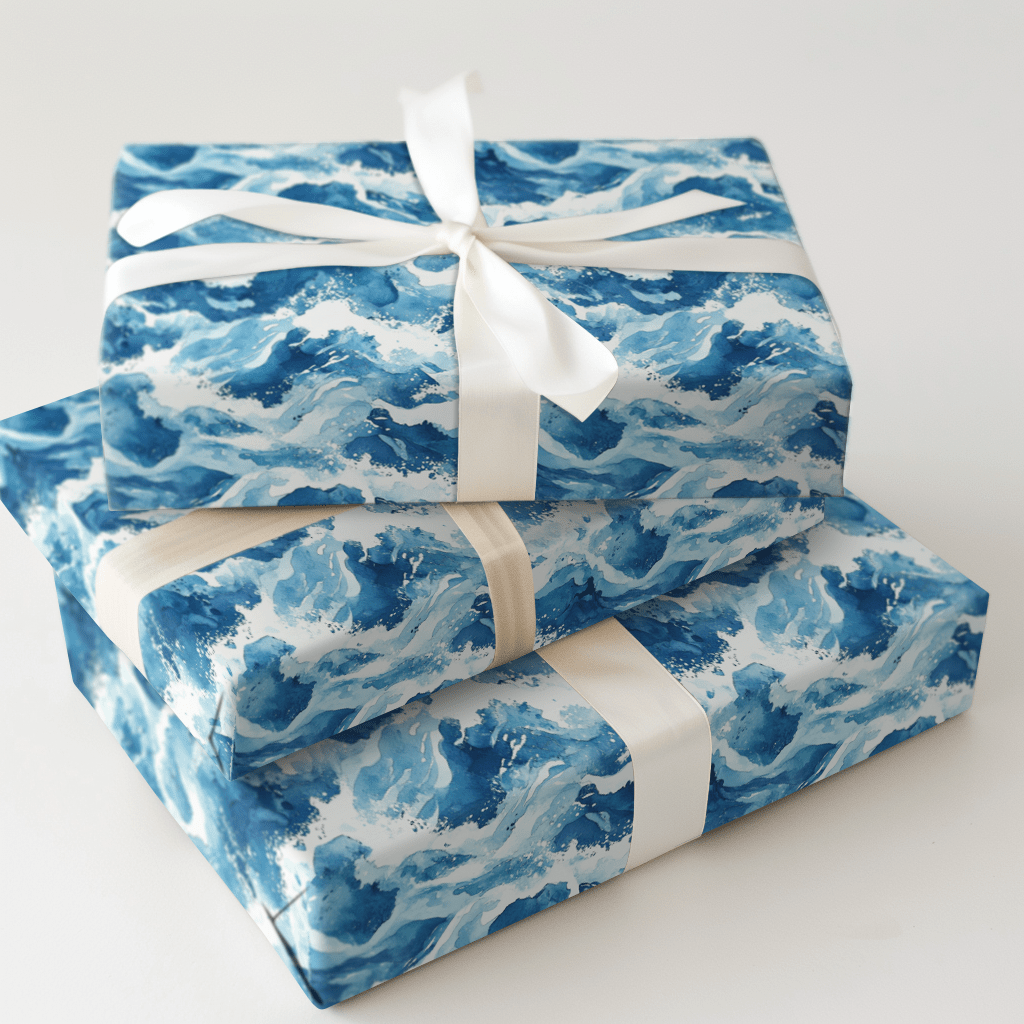 Riding the Birthday Waves - Wrapping Paper - Aspen & Arlo