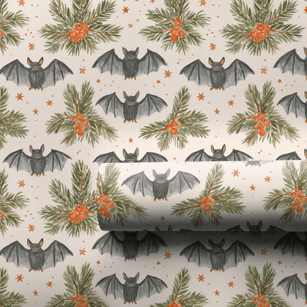 Bats in the Boughs - Wrapping Paper - Aspen & Arlo