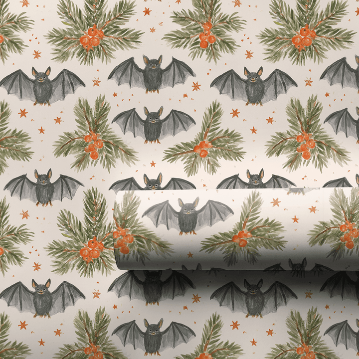 Bats in the Boughs - Wrapping Paper - Aspen & Arlo
