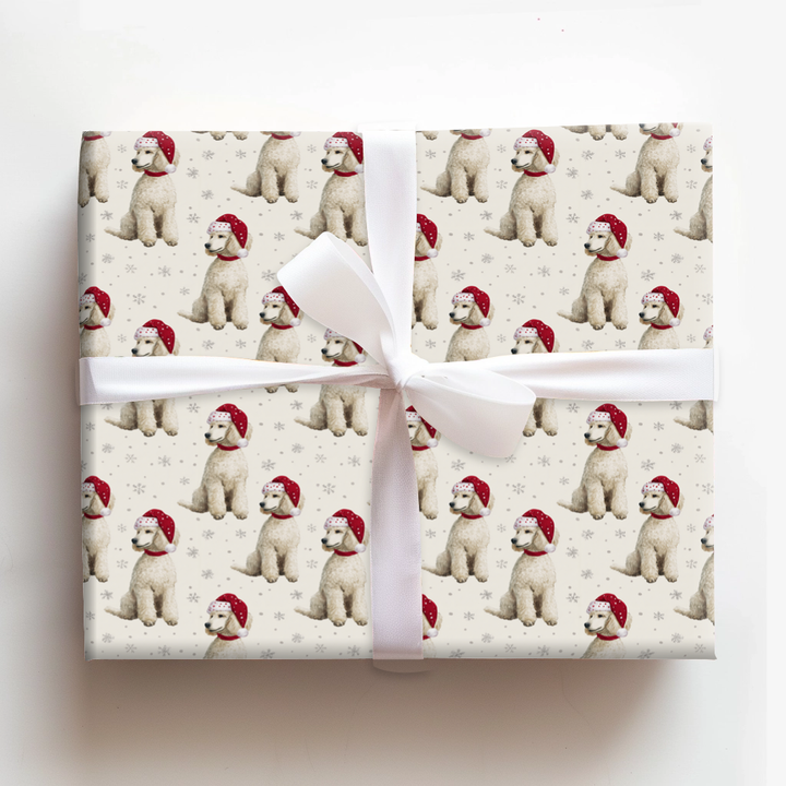White Poodle Claus